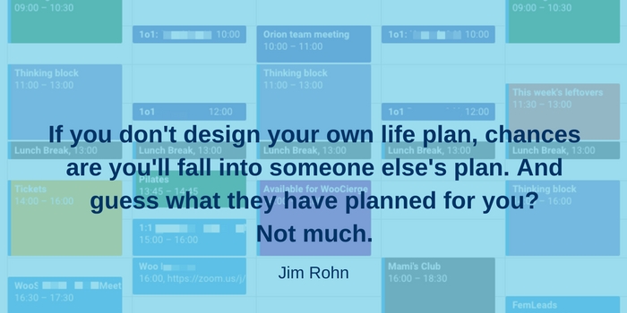 Does your agenda allow you to THINK?